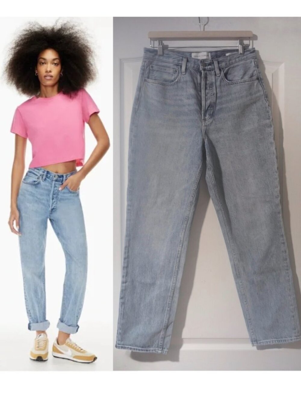 Aritzia Denim Forum | The BF High Rise Loose 28L In Light Wash